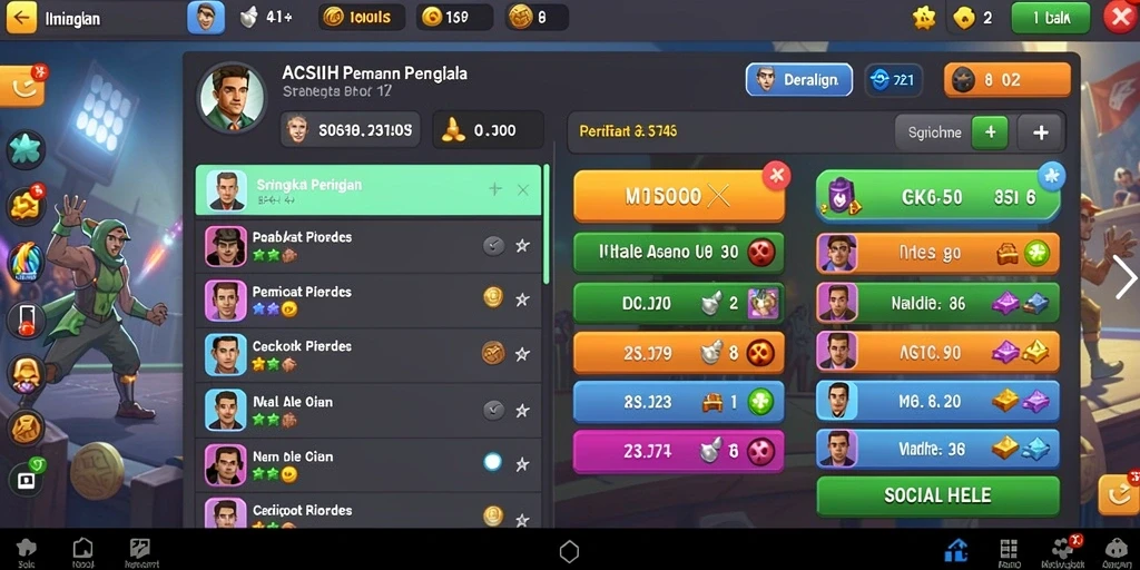 mamen123 - Tangkapan layar kedua menampilkan karakter avatar yang dapat disesuaikan.